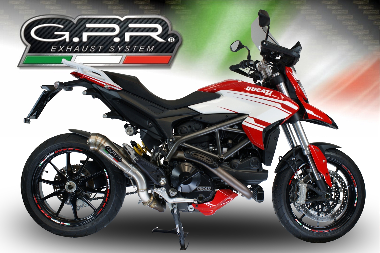 Escape compatível com Ducati Hyperstrada -Hypermotard 939 EURO 4 2016-2019, Powercone Evo, Sistema homologado,legal, linha completa, incluindo db killer removível mais coletor 