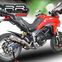 GPR escape compatível com  Ducati Multistrada 950 2017-2020, M3 Titanium Natural, Escape homologado semi-completo com db killer removível e com catalisador 