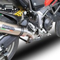 GPR escape compatível com  Ducati Multistrada 950 2017-2020, M3 Titanium Natural, Escape homologado semi-completo com db killer removível e com catalisador 