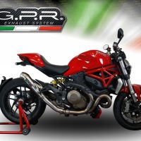 Escape compatível com Ducati Monster 1200 S -R 2017-2021, Powercone Evo, Sistema homologado,legal, linha completa, incluindo db killer removível mais coletor 