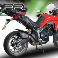 GPR escape compatível com  Ducati Multistrada 950 2017-2020, New Grand Prix Evo Titanium, Escape legal, homologado, silenciador com db killer removível e tubo de ligação específico 