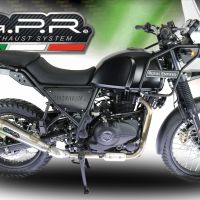 Escape compatível com Royal Enfield Himalayan 410 DIAM 42.5 2017-2020, Vintacone, Sistema homologado apenas para ruído, válido para mercados fora da UE Silencioso com tubo de ligação 