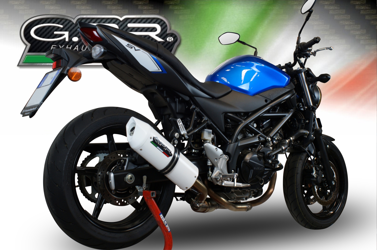 Escape compatível com Suzuki Sv 650 A 2021-2025, Albus Evo4, Escape legal, homologado, silenciador com db killer removível e tubo de ligação específico 