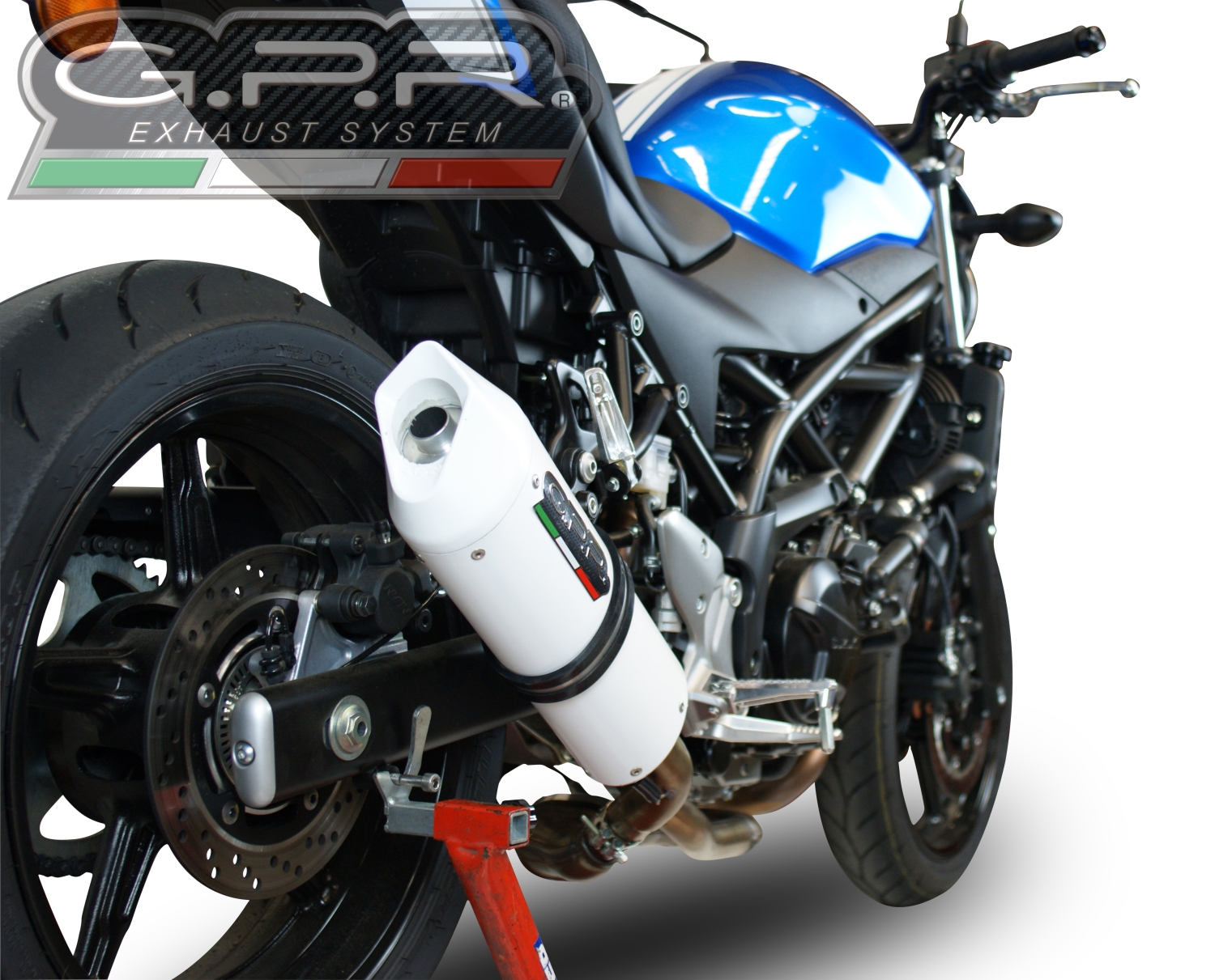 Escape compatível com Suzuki Sv 650 A 2021-2025, Albus Evo4, Escape legal, homologado, silenciador com db killer removível e tubo de ligação específico 
