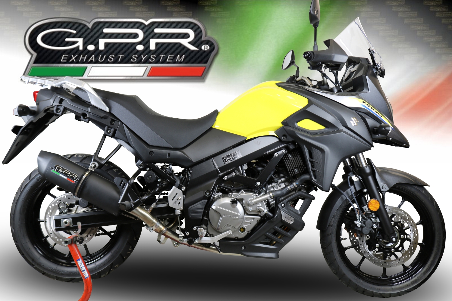 Escape compatível com Suzuki V-Strom 650 2021-2025, Furore Evo4 Nero, Sistema homologado con coletor semi-completo, incluindo db killer removível e tubo de ligação 