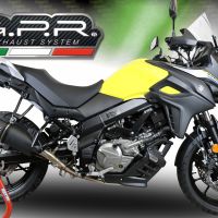 Escape compatível com Suzuki V-Strom 650 2021-2025, Furore Evo4 Nero, Sistema homologado con coletor semi-completo, incluindo db killer removível e tubo de ligação 