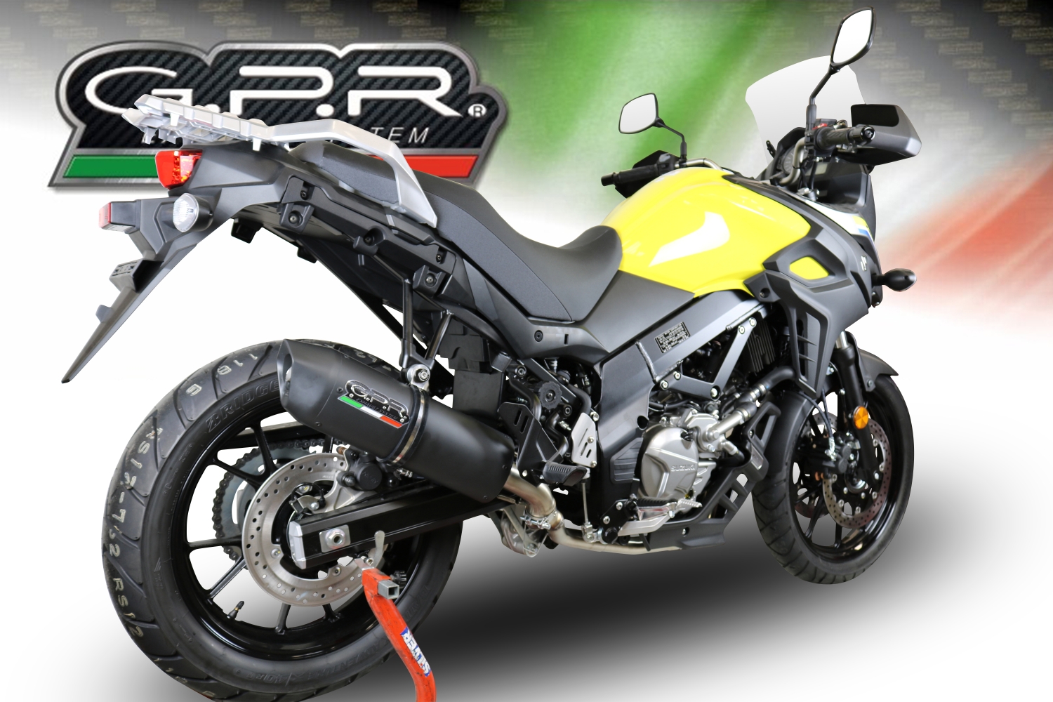 Escape compatível com Suzuki V-Strom 650 2021-2025, Furore Evo4 Nero, Sistema homologado con coletor semi-completo, incluindo db killer removível e tubo de ligação 