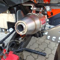 Escape compatível com Adly 500 Hurricane S 2005-2021, Deeptone Atv, Escape legal, homologado, silenciador com db killer removível e tubo de ligação específico 