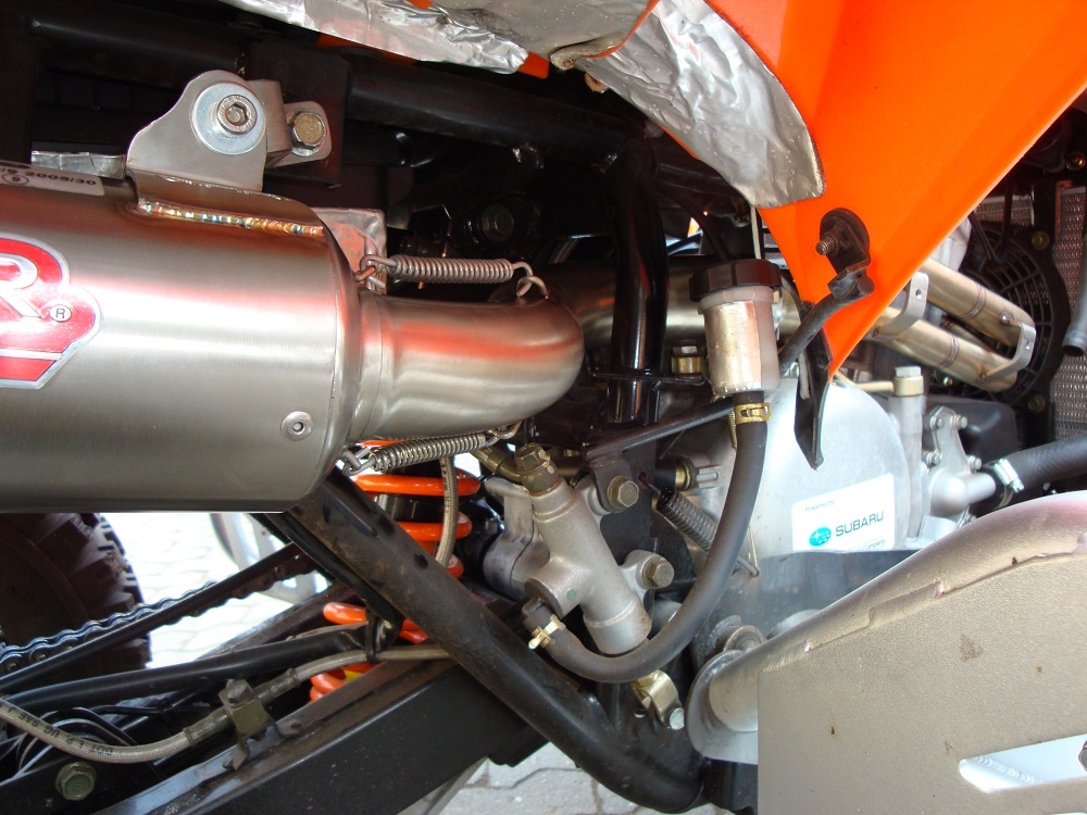 Escape compatível com Adly 500 Hurricane S 2005-2021, Deeptone Atv, Escape legal, homologado, silenciador com db killer removível e tubo de ligação específico 
