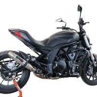 Escape compatível com Benelli 502 C 2021-2024, Deeptone Inox, Escape legal, homologado, silenciador com db killer removível e tubo de ligação específico 