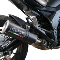 Escape compatível com Benelli 502 C 2019-2020, M3 Black Titanium, Escape legal, homologado, silenciador com db killer removível e tubo de ligação específico 