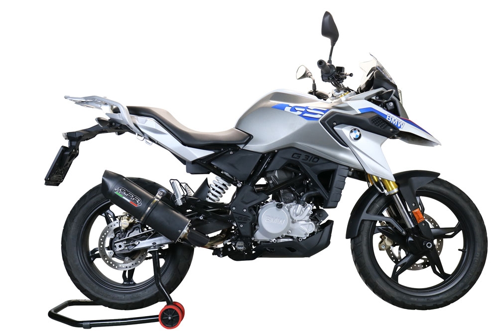 Escape compatível com Bmw G 310 Gs 2017-2021, Furore Evo4 Poppy, Escape completo, não legal para países da UE, com db killer removível 