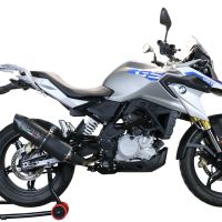 Escape compatível com Bmw G 310 Gs 2017-2021, Furore Evo4 Poppy, Escape completo, não legal para países da UE, com db killer removível 