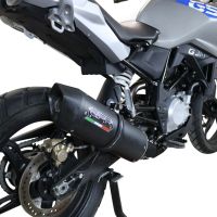 Escape compatível com Bmw G 310 Gs 2017-2021, Furore Evo4 Nero, Escape completo, não legal para países da UE, com db killer removível 