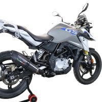 GPR escape compatível com Bmw G 310 Gs 2022-2024, New Grand Prix Evo Poppy, Sistema homologado com catalisador linha completa, silencioso mais coletor 
