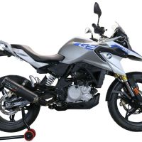 GPR escape compatível com  Bmw G 310 Gs 2017-2021, M3 Black Titanium, Sistema homologado com catalisador linha completa, silencioso mais coletor 