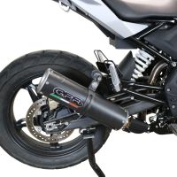 GPR escape compatível com  Bmw G 310 Gs 2017-2021, M3 Black Titanium, Sistema homologado com catalisador linha completa, silencioso mais coletor 