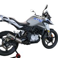 GPR escape compatível com  Bmw G 310 Gs 2017-2021, M3 Titanium Natural, Sistema homologado com catalisador linha completa, silencioso mais coletor 