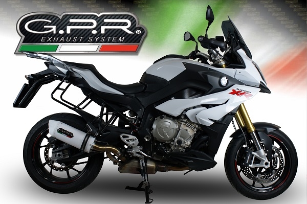 Escape compatível com Bmw S 1000 XR -M 2017-2019, Albus Evo4, Escape legal, homologado, silenciador com db killer removível e tubo de ligação específico 
