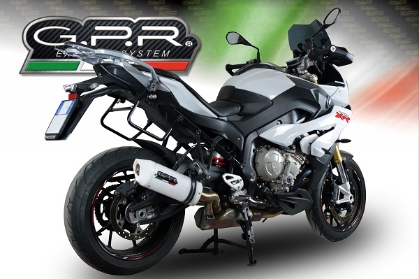 Escape compatível com Bmw S 1000 XR -M 2017-2019, Albus Evo4, Escape legal, homologado, silenciador com db killer removível e tubo de ligação específico 