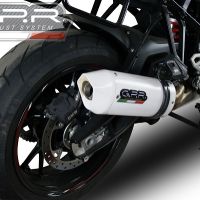 Escape compatível com Bmw S 1000 XR -M 2015-2016, Albus Ceramic, Escape legal, homologado, silenciador com db killer removível e tubo de ligação específico 