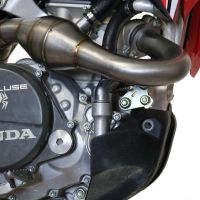 Escape compatível com Honda Crf 450 RWE 2019-2019, Pentacross Inox, Escape Racing, linha completa, silenciador duplo com db killer removível 