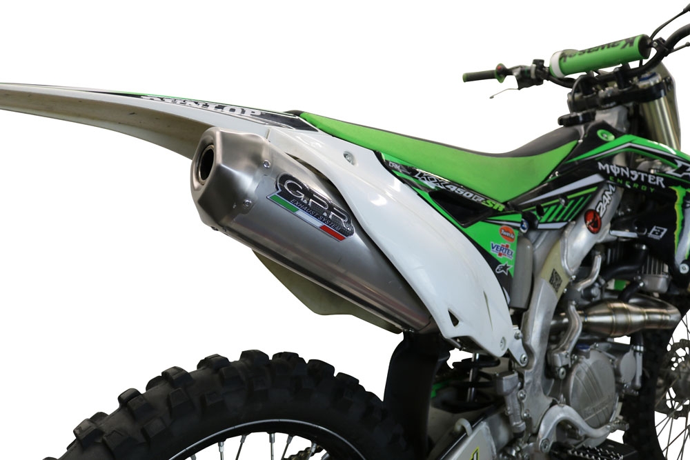 Escape compatível com Kawasaki Kx 450 F 2012-2015, Pentacross Titanium, Escape racing linha completa, silencioso mais coletor com dbkiller, não homologado 