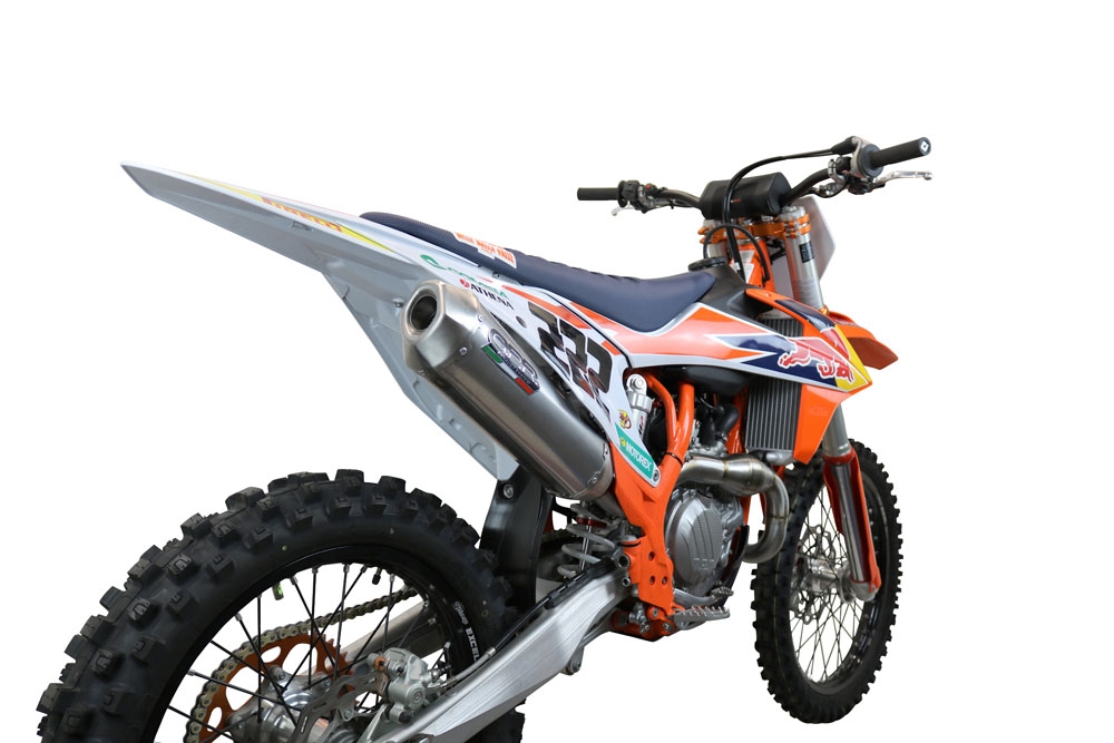 Escape compatível com Gas Gas EX 450F 2024-2025, Pentacross FULL Titanium, Escape racing linha completa, silencioso mais coletor com dbkiller, não homologado 