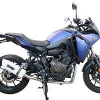 Escape compatível com Yamaha Tracer 700 GT 2019-2020, Albus Ceramic, Escape completo, não legal para países da UE, com db killer removível 