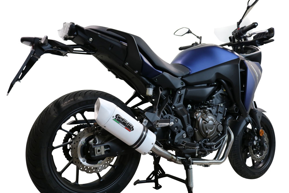 Escape compatível com Yamaha Tracer 700 2016-2019, Albus Ceramic, Escape completo, não legal para países da UE, com db killer removível 
