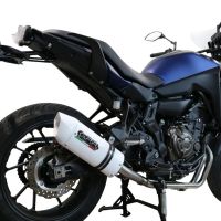 Escape compatível com Yamaha Tracer 700 2016-2019, Albus Ceramic, Escape completo, não legal para países da UE, com db killer removível 