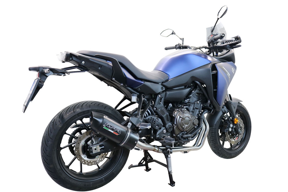 Escape compatível com Yamaha Tracer 700 2016-2019, Furore Nero, Escape completo, não legal para países da UE, com db killer removível 