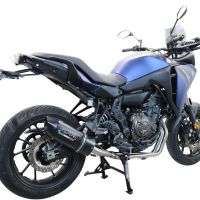 Escape compatível com Yamaha Tracer 700 2016-2019, Furore Nero, Escape completo, não legal para países da UE, com db killer removível 