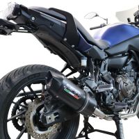 Escape compatível com Yamaha Tracer 700 2016-2019, Furore Nero, Escape completo, não legal para países da UE, com db killer removível 