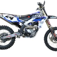 Escape compatível com Yamaha WR 250 F 2020-2024, Pentacross Inox, Escape racing linha completa, silencioso mais coletor com dbkiller, não homologado 