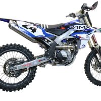 Escape compatível com Yamaha WR 250 F 2020-2024, Pentacross Inox, Escape racing linha completa, silencioso mais coletor com dbkiller, não homologado 