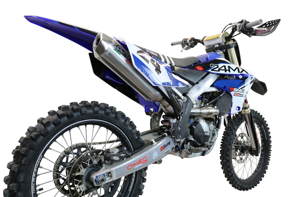 Escape compatível com Yamaha WR 250 F 2020-2024, Pentacross Inox, Escape racing linha completa, silencioso mais coletor com dbkiller, não homologado 