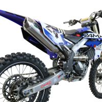 Escape compatível com Yamaha WR 250 F 2020-2024, Pentacross Inox, Escape racing linha completa, silencioso mais coletor com dbkiller, não homologado 