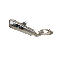 GPR escape compatível com Husqvarna FC 350 2019-2023, Pentacross Inox, Escape racing linha completa, silencioso mais coletor com dbkiller, não homologado 