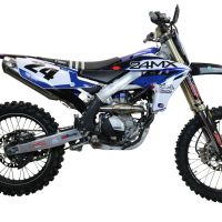 Escape compatível com Yamaha YZ 250 FX 2020-2025, Pentacross FULL Titanium, Escape racing linha completa, silencioso mais coletor com dbkiller, não homologado 
