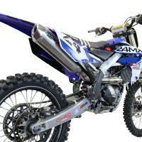 Escape compatível com Yamaha YZ 250 FX 2020-2025, Pentacross FULL Titanium, Escape racing linha completa, silencioso mais coletor com dbkiller, não homologado 