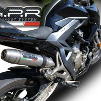 Escape compatível com Zontes Zt 310 X - T 2018-2020, Deeptone Inox, Escape completo, não legal para países da UE, com db killer removível 
