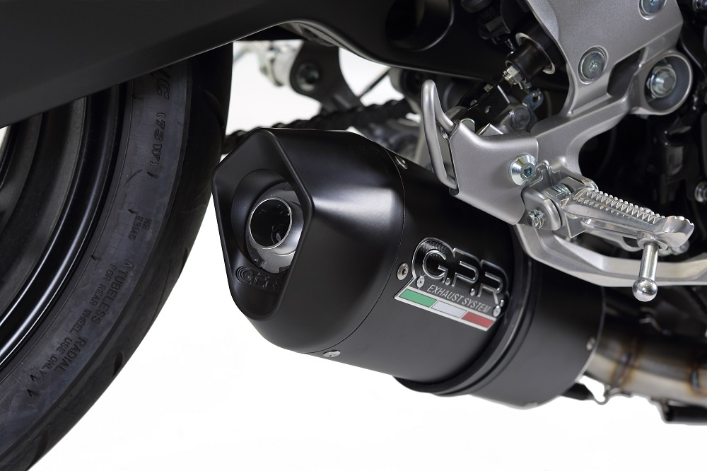 Escape compatível com Yamaha Mt-09 2017-2020, Furore Evo4 Nero, Escape completo, não legal para países da UE, com db killer removível 