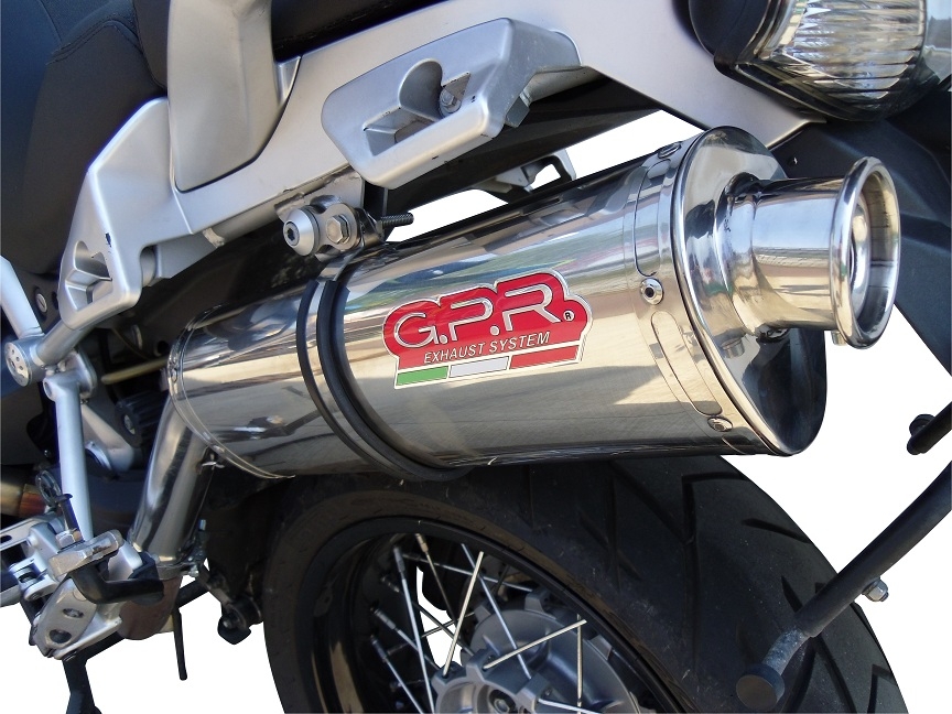 Escape compatível com Moto Guzzi Stelvio 1200 4V 2008-2010, Trioval, Escape legal, homologado, silenciador com db killer removível e tubo de ligação específico 