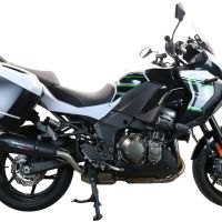 GPR escape compatível com  Kawasaki Versys 1000 I.E. 2021-2024, New Grand Prix Evo Poppy, Escape legal, homologado, silenciador com db killer removível e tubo de ligação específico 