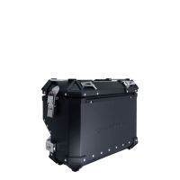 GPR TECH compatível com  Bmw F 750 Gs 2021/2024 e5 Par de malas laterais em alumínio com o lado direito contornado, cor preta com porta-bagagem específico Capacidade 38 LT. + 32 LT.