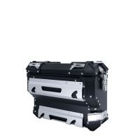 GPR TECH compatível com  Bmw F 750 Gs 2021/2024 e5 Par de malas laterais em alumínio com o lado direito contornado, cor preta com porta-bagagem específico Capacidade 38 LT. + 32 LT.