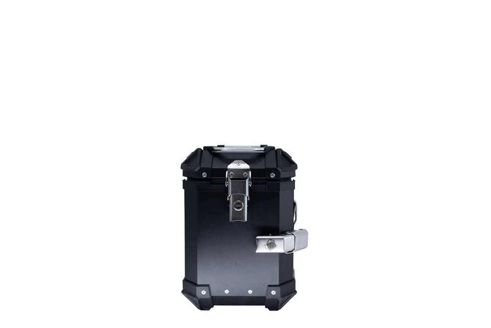GPR TECH Par de malas laterais em alumínio sem rack específico, cor preta Capacidade 38 LT. + 38 LT. Capacidade 38 LT. + 38 LT.