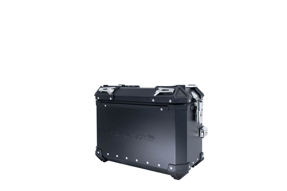 GPR TECH Par de malas laterais em alumínio sem rack específico, cor preta Capacidade 38 LT. + 38 LT. Capacidade 38 LT. + 38 LT.