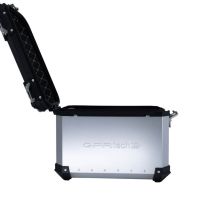 GPR TECH Par de malas laterais em alumínio sem rack específico, cor prata Capacidade 38 LT. + 38 LT. Capacidade 38 LT. + 38 LT.